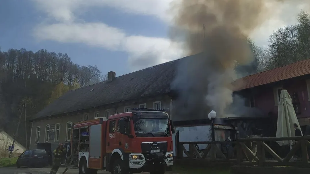 Pożar w Pławnej Dolnej