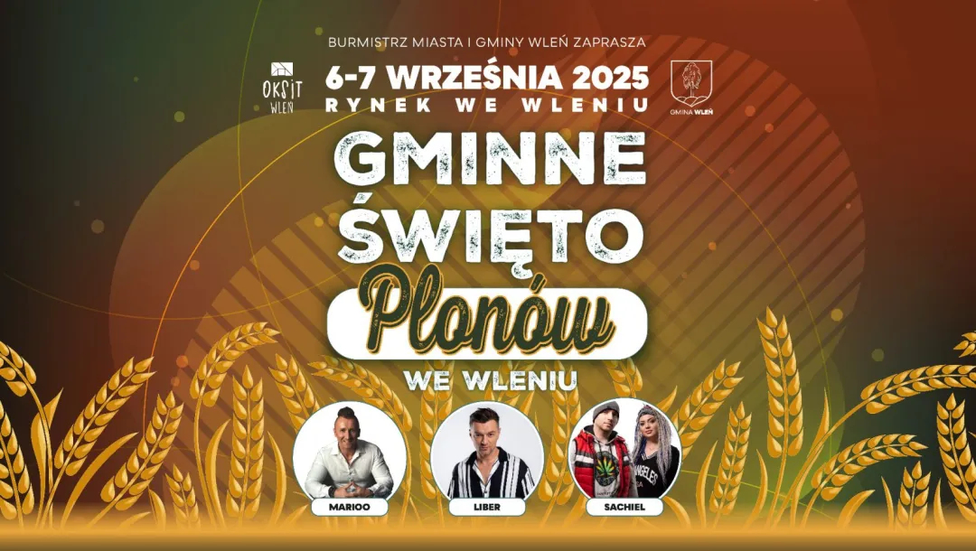 Zapraszamy na Gminne Święto Plonów 2025 we Wleniu!
