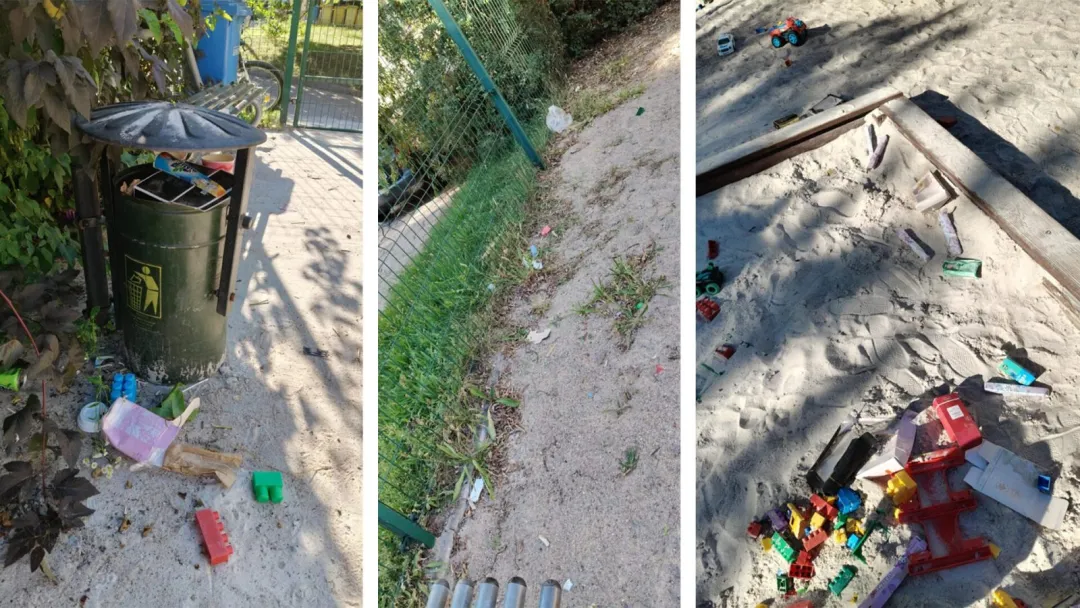 Bałagan na placu zabaw w Lwówku Śl. Czytelniczka: „Codziennie ten sam widok”