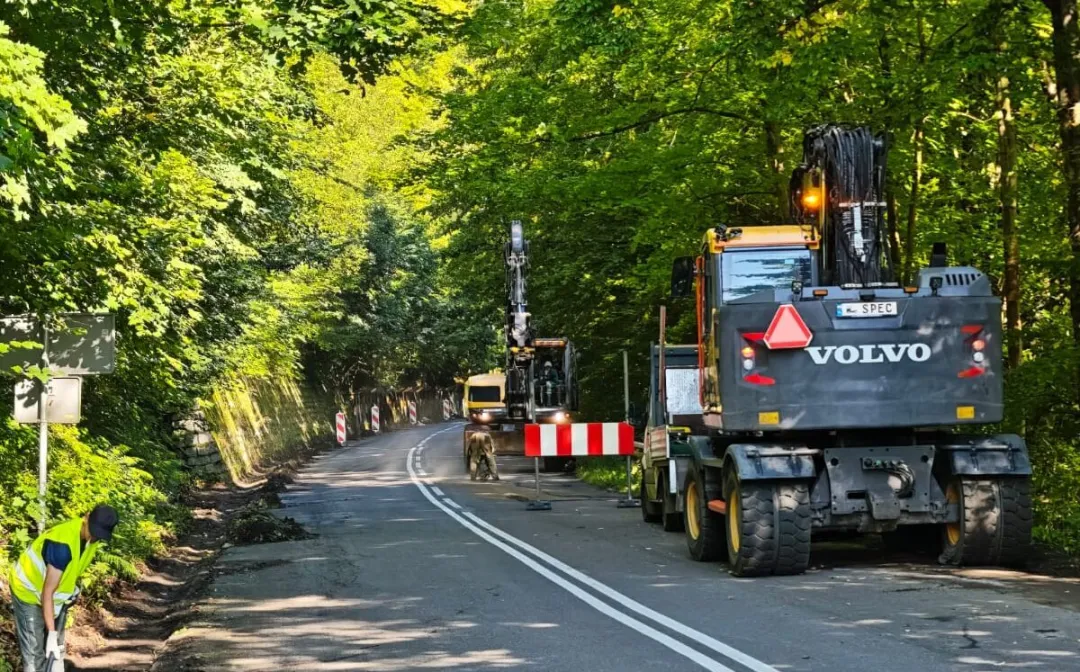 Ruszył remont drogi powiatowej Wleń–Pilchowice. Kierowcy muszą liczyć się z utrudnieniami
