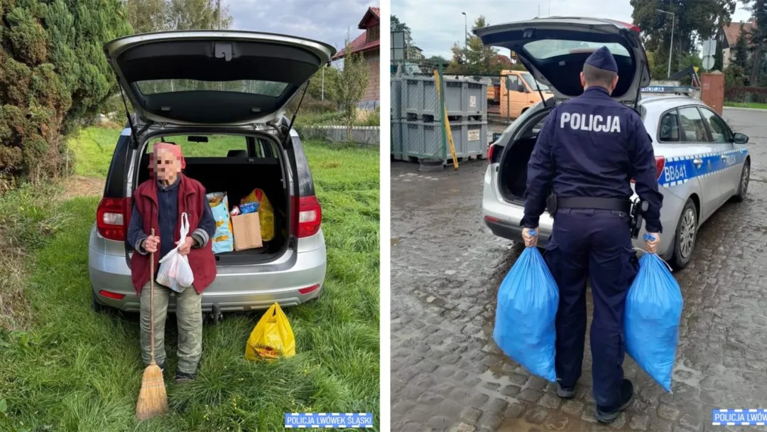 Policjanci i pracownicy lwóweckiej komendy wsparli seniorkę w potrzebie
