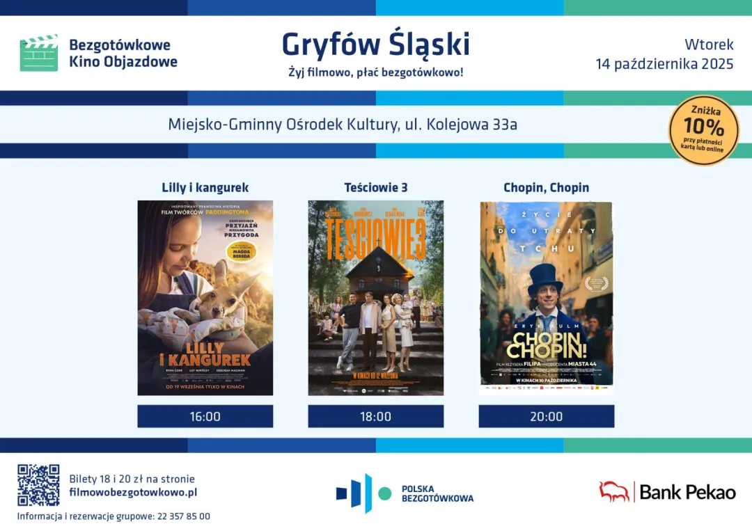Bezgotówkowe Kino Objazdowe – laureat konkursu Europejskich Nagród Promocji Przedsiębiorczości – odwiedzi Gryfów Śląski