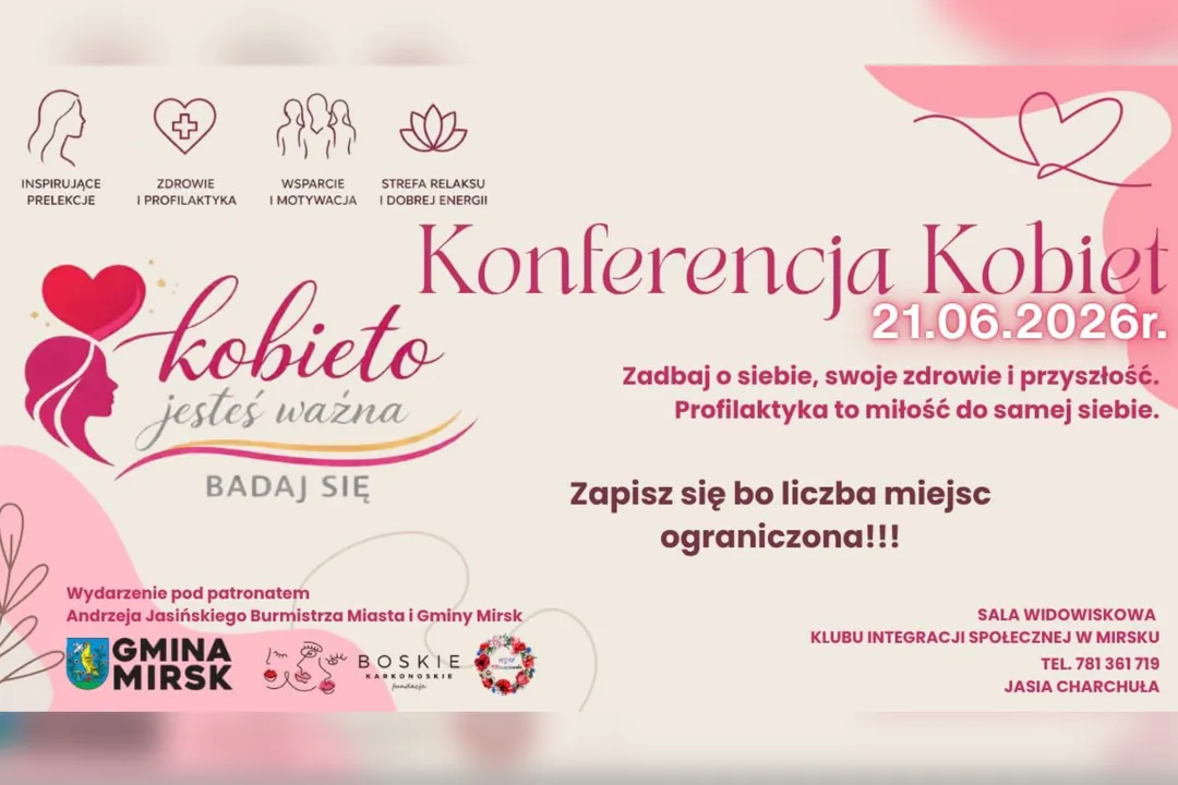 Zdrowie, siła i inspiracja — Konferencja Kobiet w Mirsku