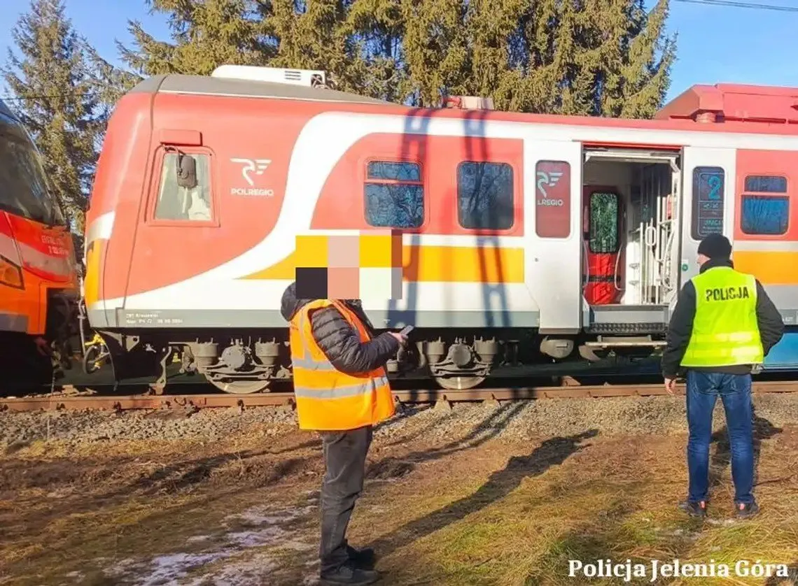Potrącenie na torach w Jeleniej Górze-Cieplicach