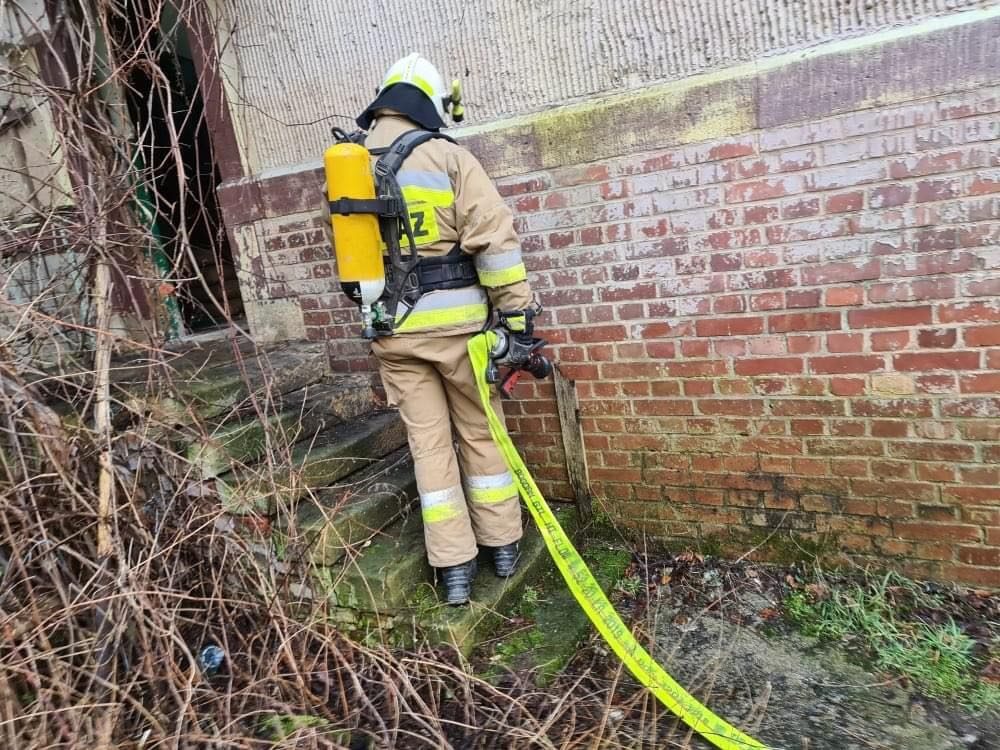 Pożar budynku w Pilchowicach - OSP Interweniuje