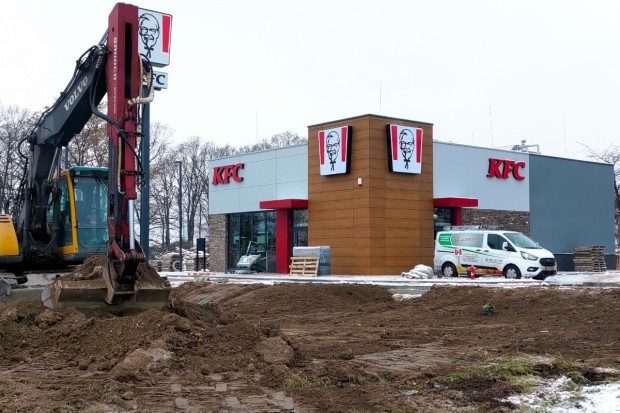 Praca wre przy budowie KFC w Bolesławcu. Otwarcie zaplanowano pod koniec roku