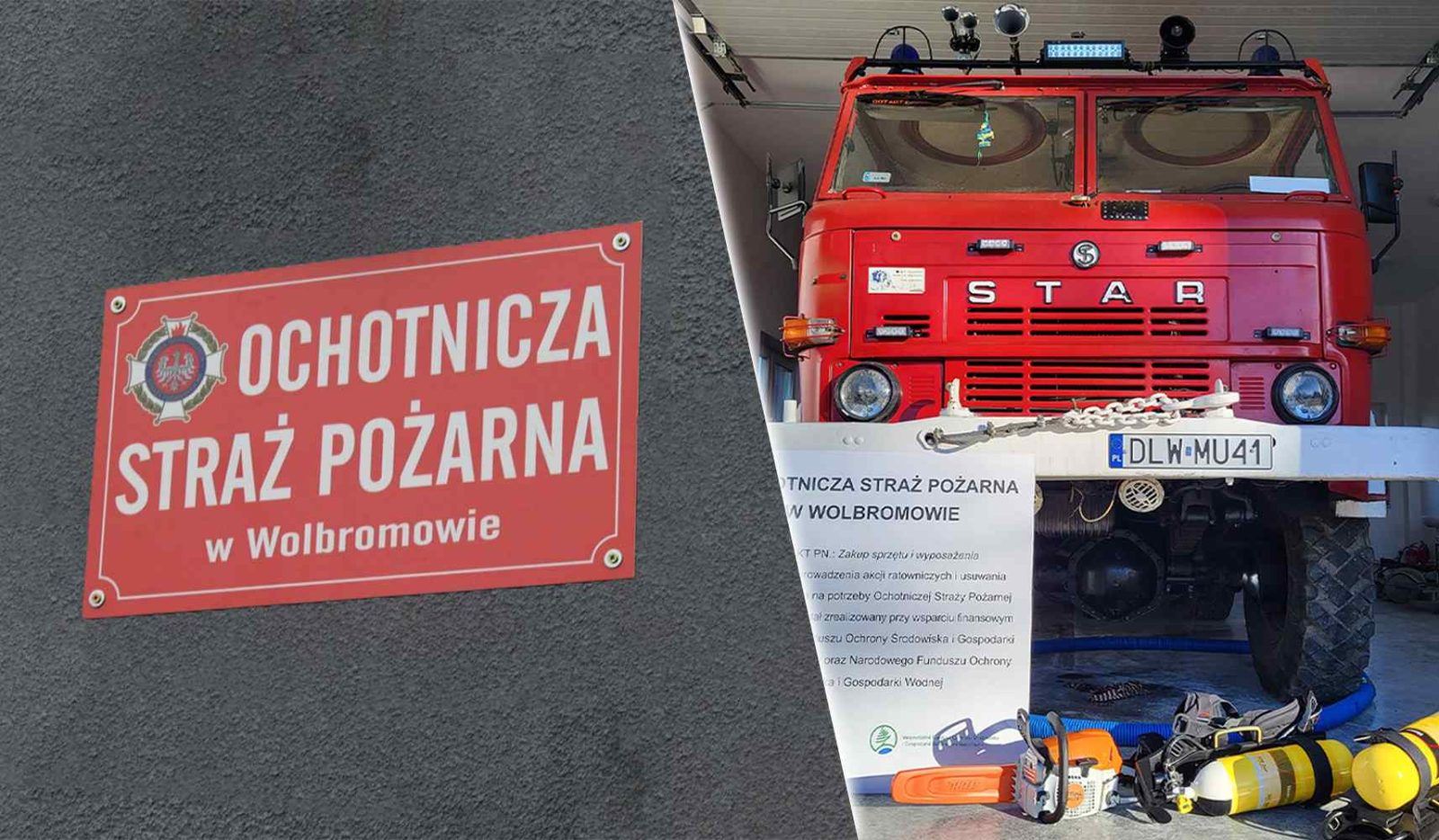 Nowe wyposażenie dla strażaków z OSP Wolbromów