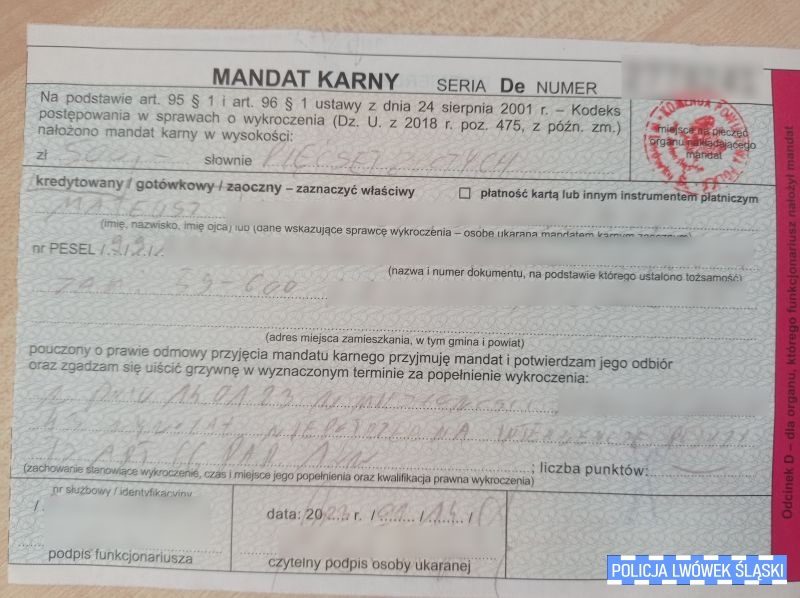 Zgłosił interwencje, bo chciał sprawdzić czy jest poszukiwany