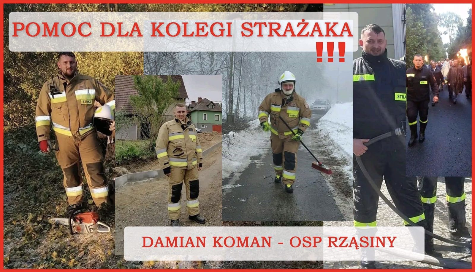 Pomóżmy Damianowi z OSP Rząsiny