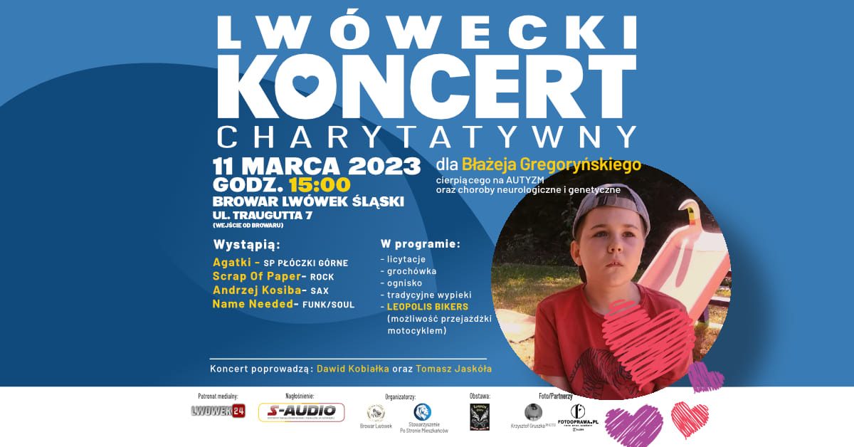 Zapraszamy na I Koncert Charytatywny w Lwówku Śląskim