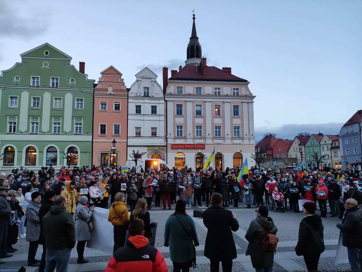 Bolesławiec solidarny z Ukrainą - Relacja