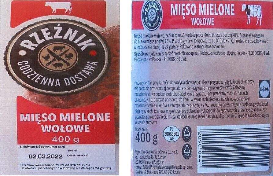Ostrzeżenie Sanepidu. Salmonella w partii mięsa w Lidlu