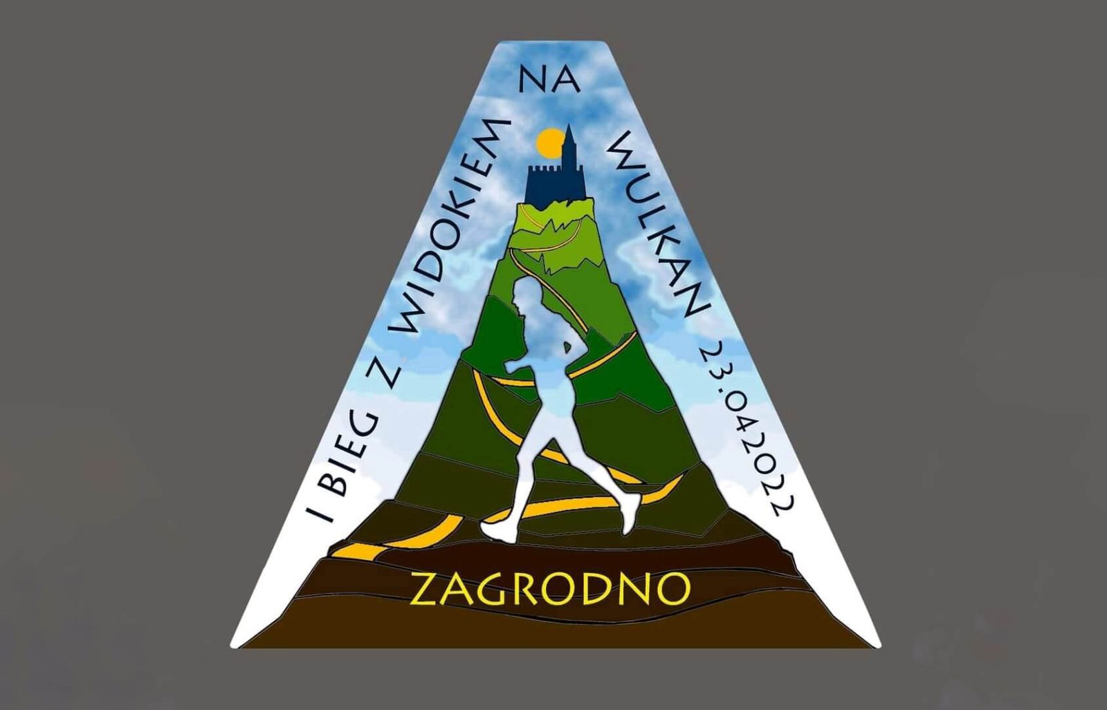 Bieg z widokiem na wulkan