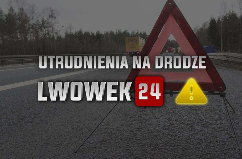Droga Lwówek Śląski - Bielanka zablokowana, powodem wypadek