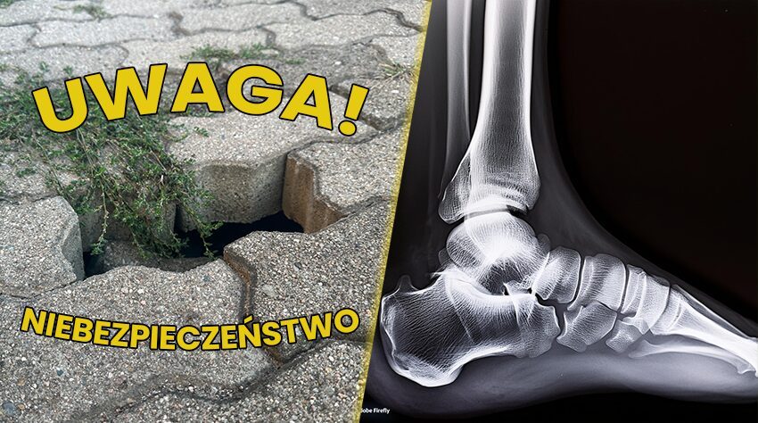 Idziesz ulicą Krawczyńskiego? Uważaj, bo możesz złamać nogę! [VIDEO]