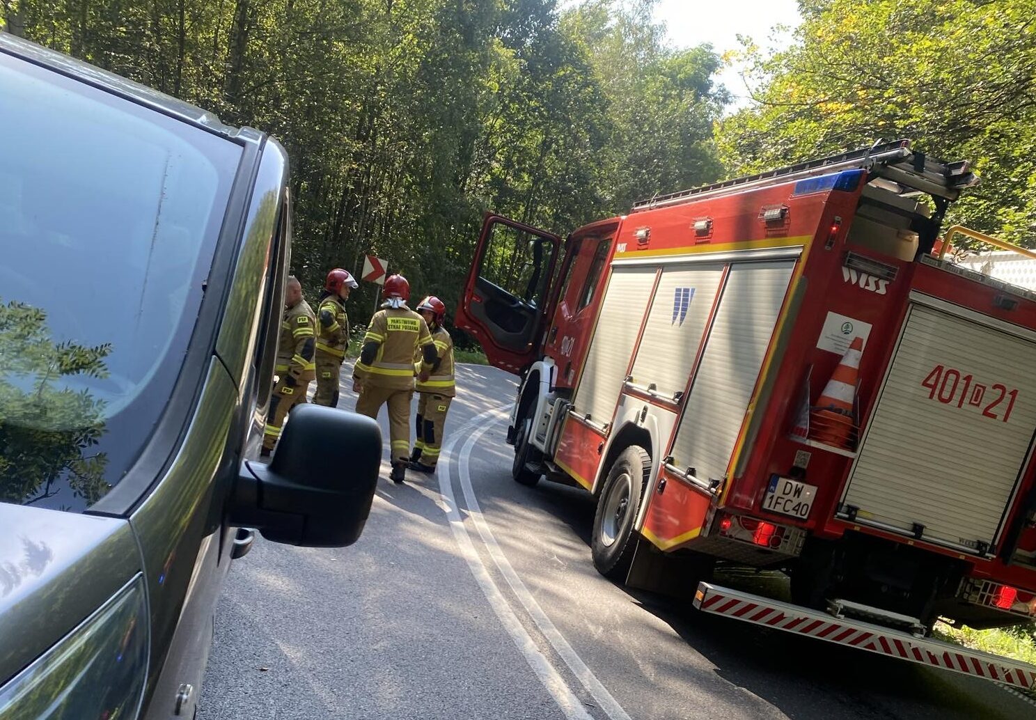 Wypadek kolumny rządowej? Policja wyjaśnia okoliczności zdarzenia w Żerkowicach