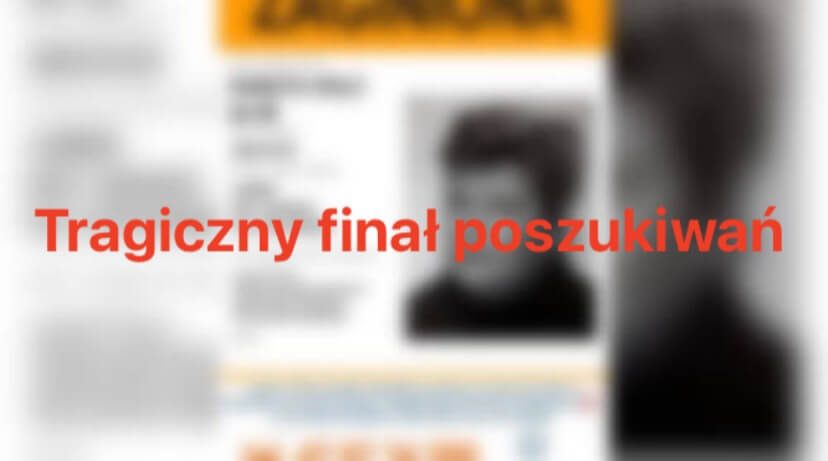 Tragiczny finał poszukiwań 58-latki z Lubania