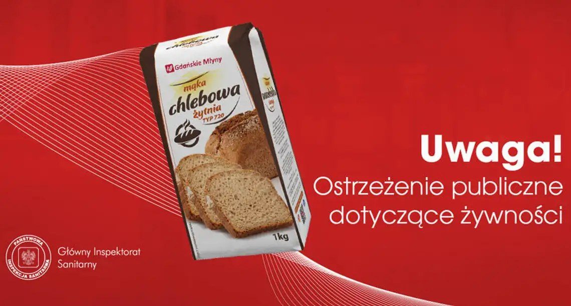 Ostrzeżenie dla konsumentów: Wycofanie partii mąki żytniej z powodu wykrycia ochratoksyny A