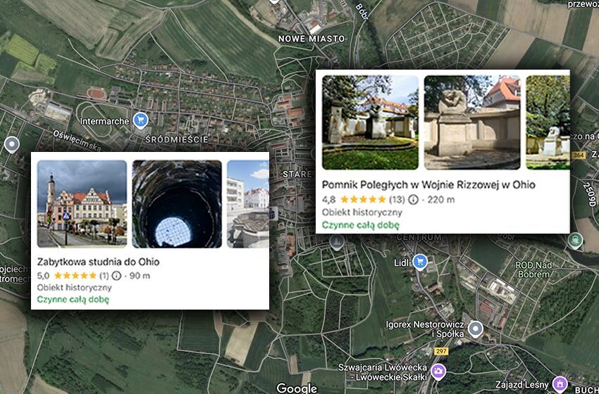 Dowcipnisie zmienili nazwy obiektów w Google Maps. Zobacz na jakie
