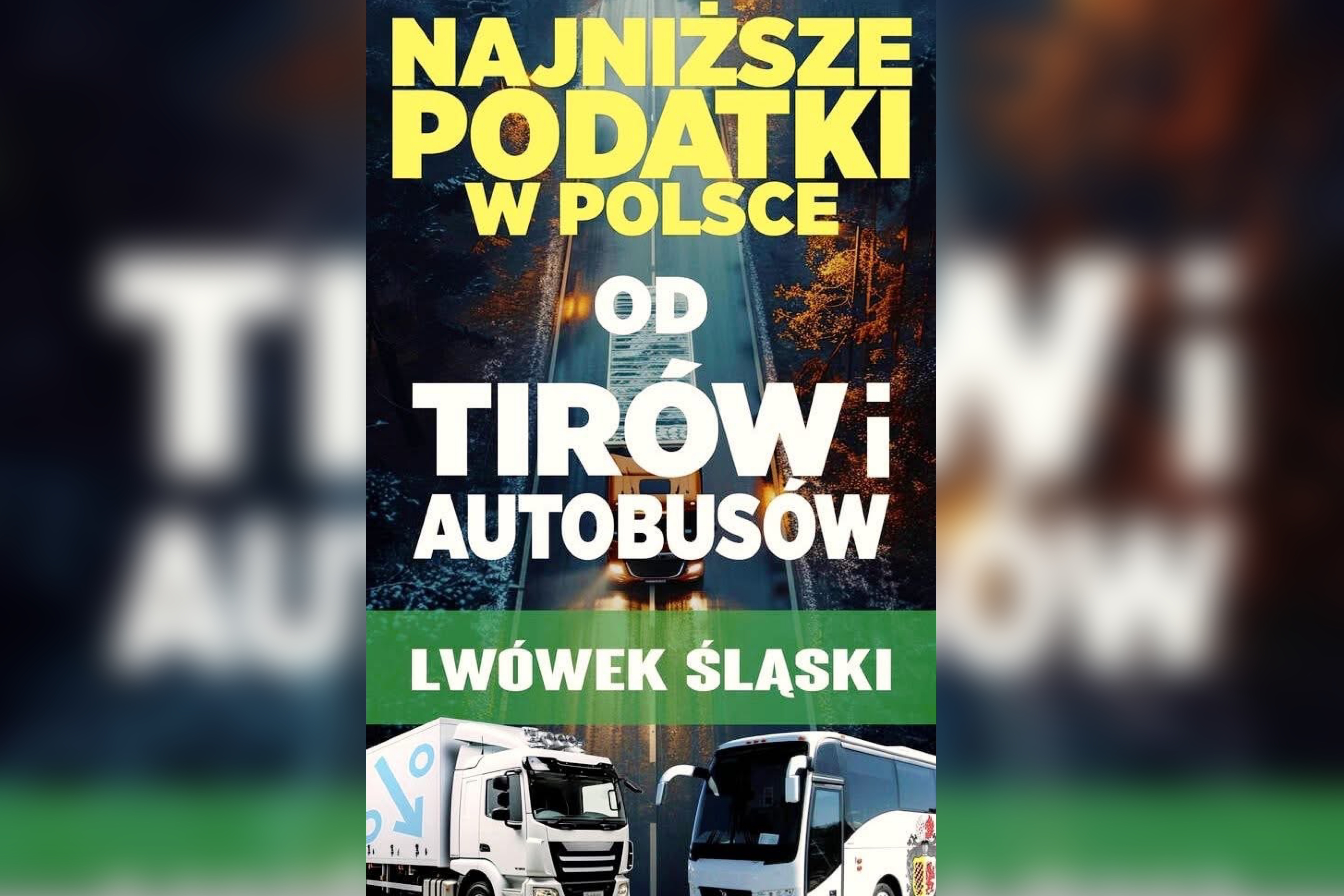 Gmina Lwówek Śląski ma najniższy podatek od środków transportowych w Polsce!