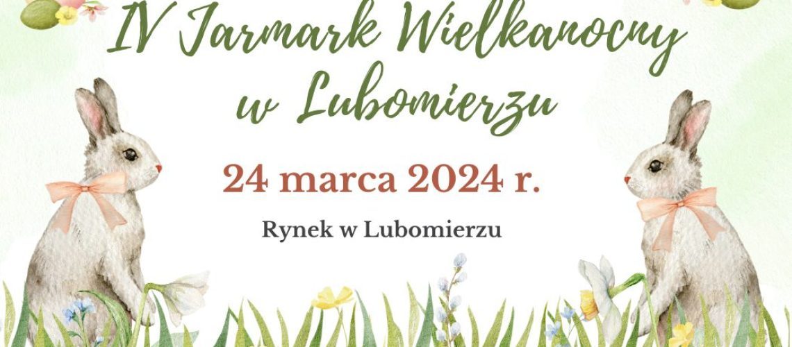 Zapraszamy na Jarmark Wielkanocny w Lubomierzu