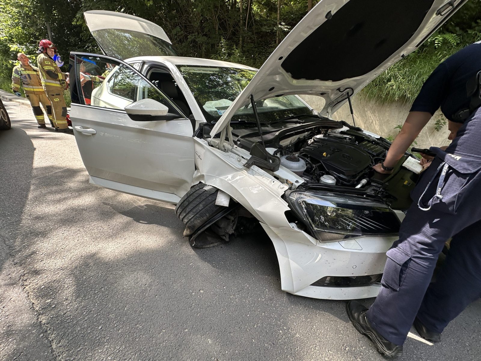 Wypadek w Lwówku Śląskim. Droga w kierunku Gryfowa całkowicie zamknięta