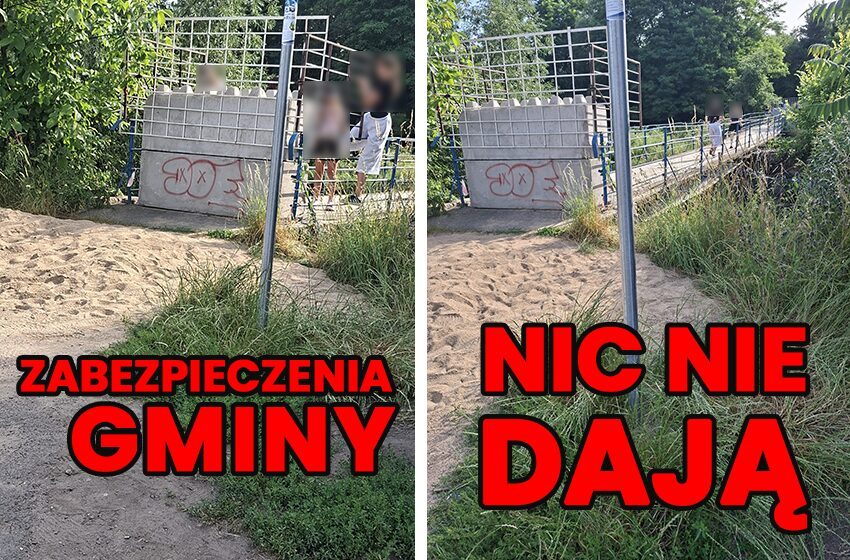 Kładka zabezpieczona? Tylko z pozoru. Nadal można przechodzić. Czy musi dojść do tragedii?