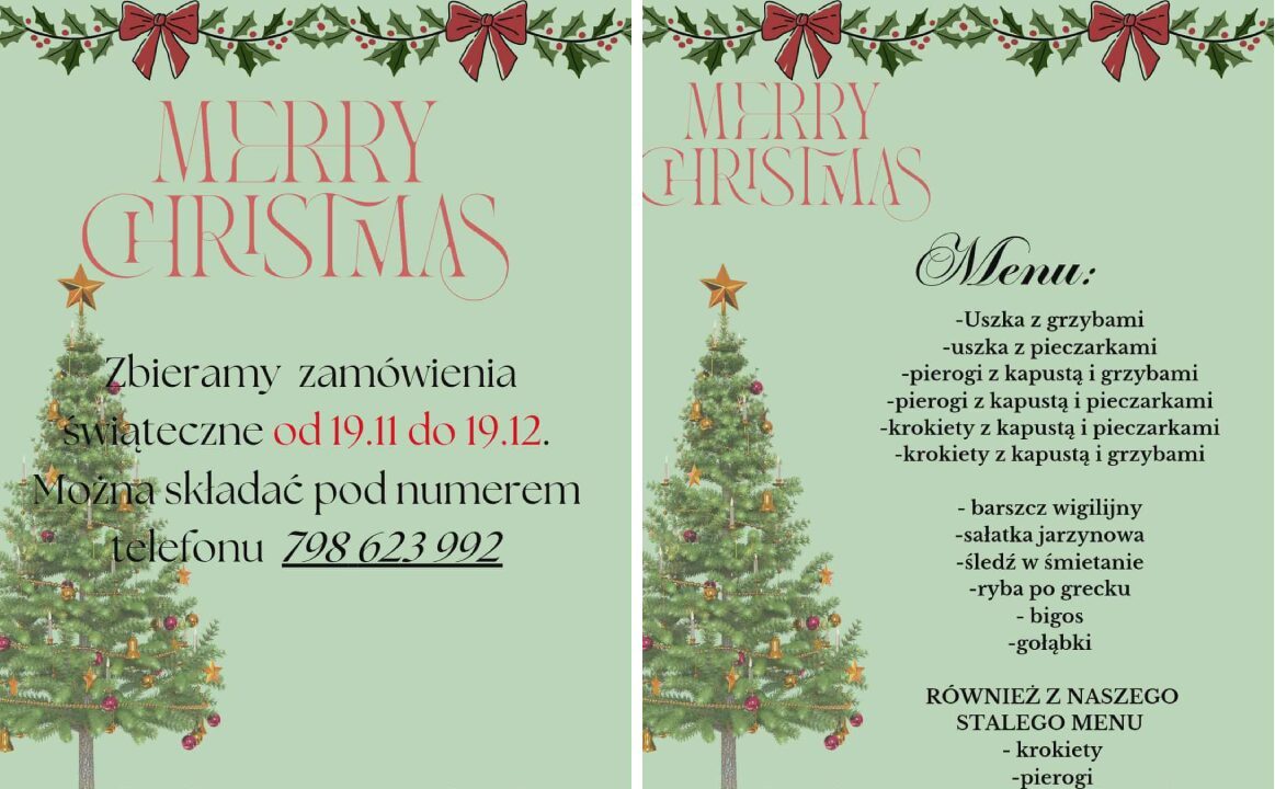 Ostatnia szansa, aby skorzystać z oferty świątecznej Pierożkowo w Mirsku!