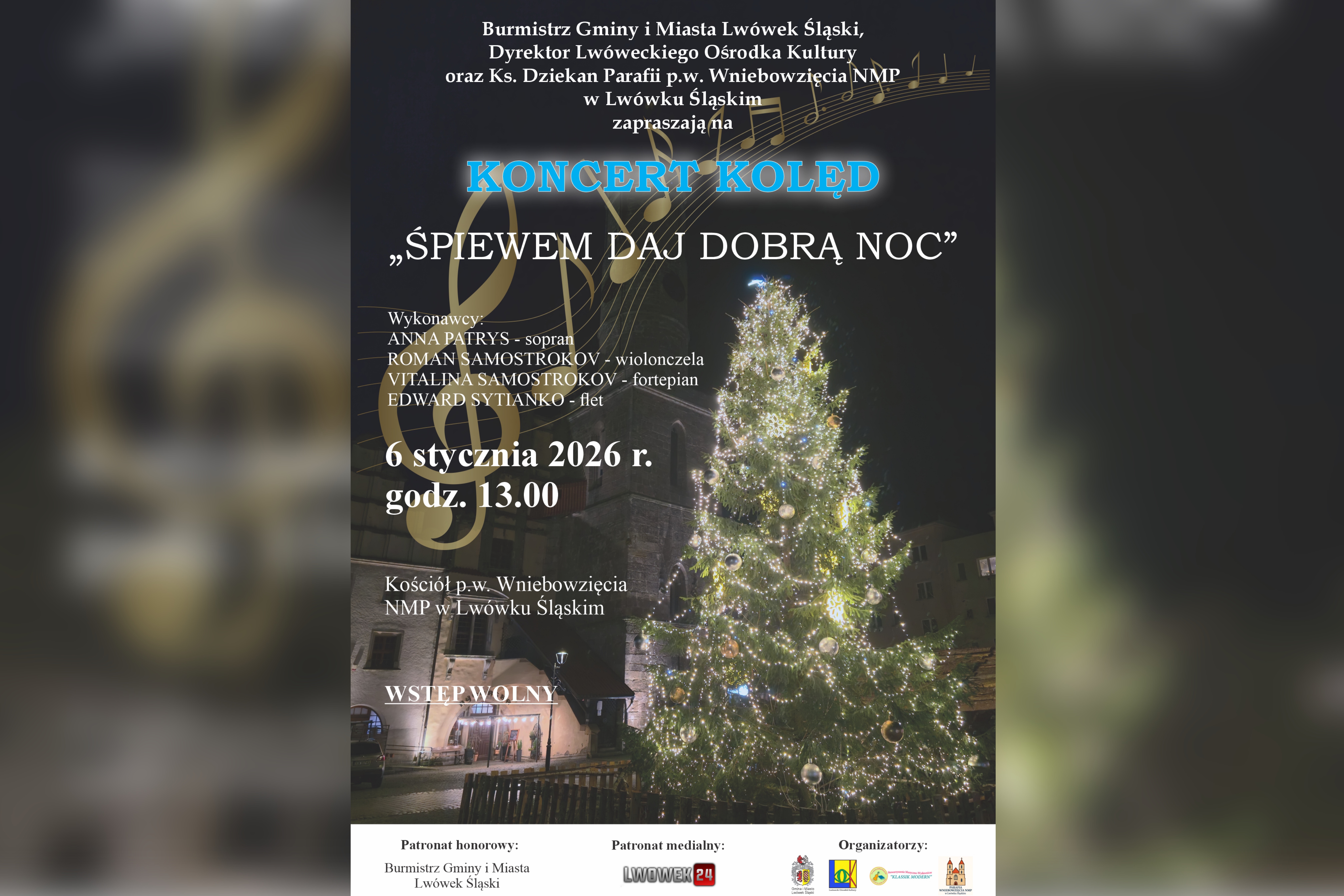 Magiczny Koncert Kolęd w Lwówku Śląskim: „Śpiewem daj dobrą noc”