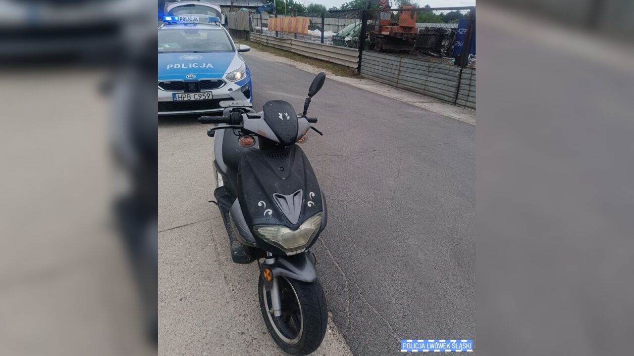 Nietrzeźwy motorowerzysta zatrzymany przez lwówecką drogówkę