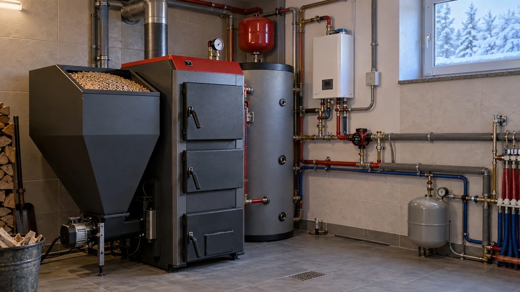 Kocioł na paliwo stałe zimą ? jak wspomóc go dogrzewaczem elektrycznym?