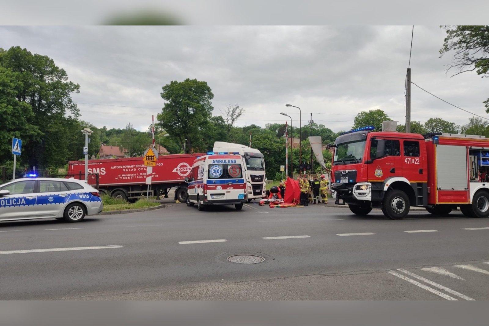 Śmiertelny wypadek na DK30 w Lubaniu