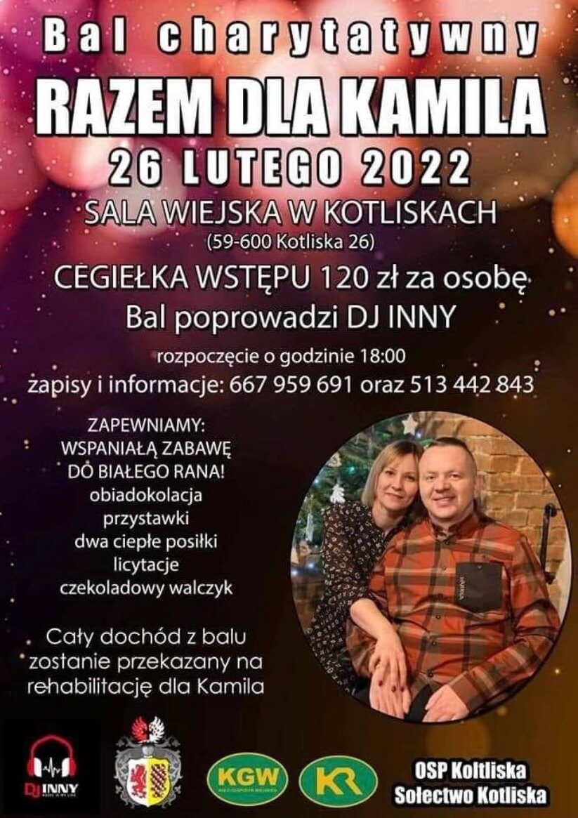 Charytatywny Bal "Razem dla Kamila" w Kotliskach