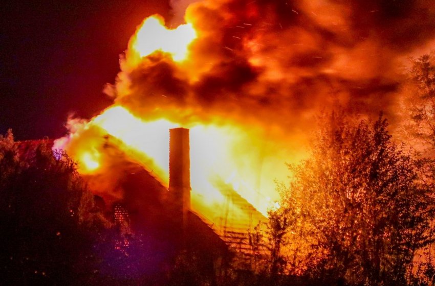  KRUSZYN: Pożar stodoły – zadysponowano 13 zastępów straży