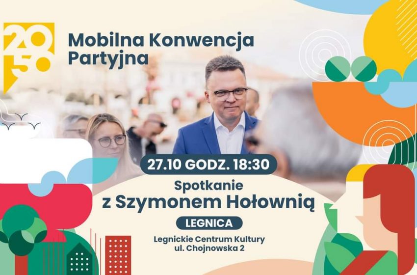  Hołownia poszuka wyborców w Legnicy, a we Wrocławiu…