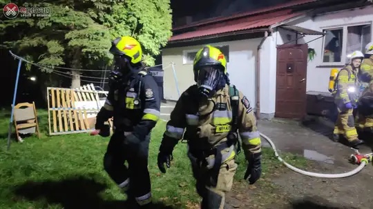  Lubań: Dwie osoby spłonęły w wyniku pożaru budynku socialnego