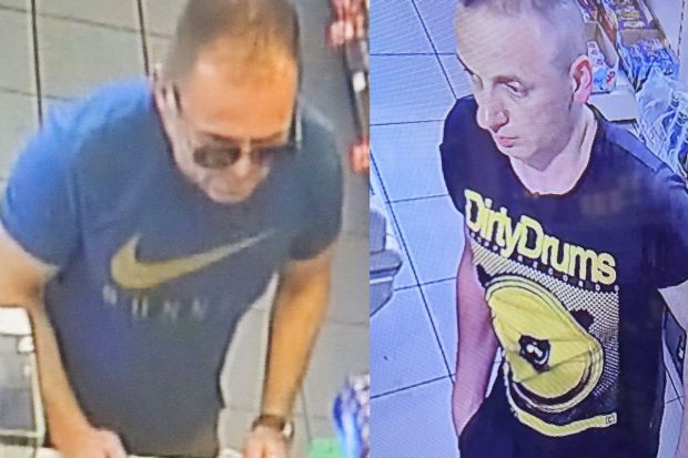 Rozpoznajesz tych mężczyzn? Mogą być powiązani z kradzieżą ok. 50000 zł i dostawczaka