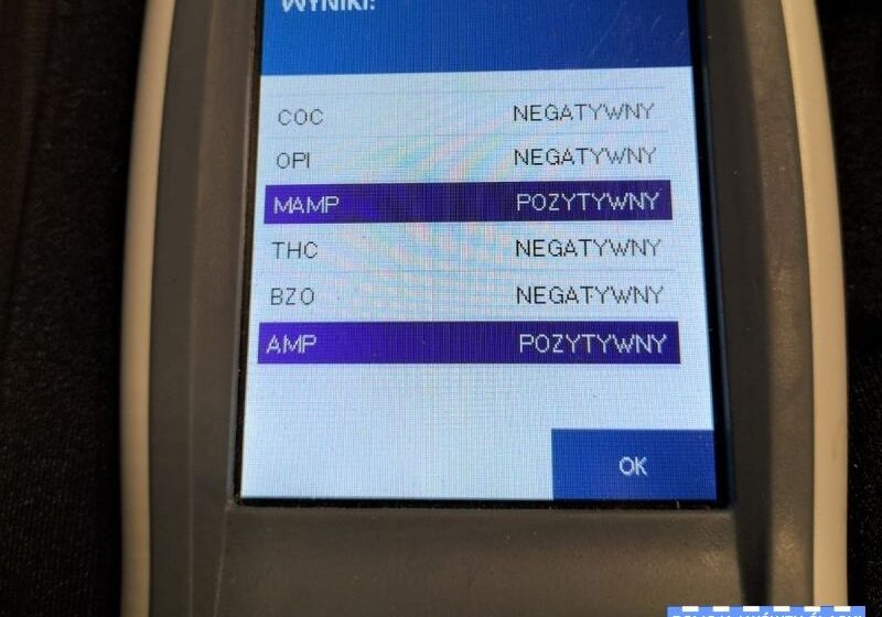 Zatrzymano dwóch kierowców pod wpływem środków odurzających dzięki nowym narkotestom