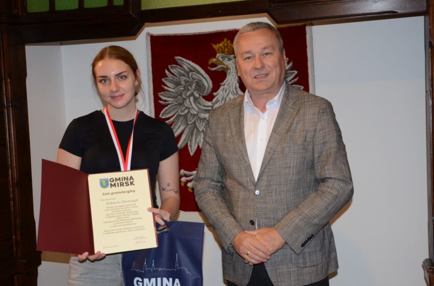  Sukces mieszkanki Mirska – Wiktoria Niemczyk ze złotem Ogólnopolskiej Olimpiady Młodzieży