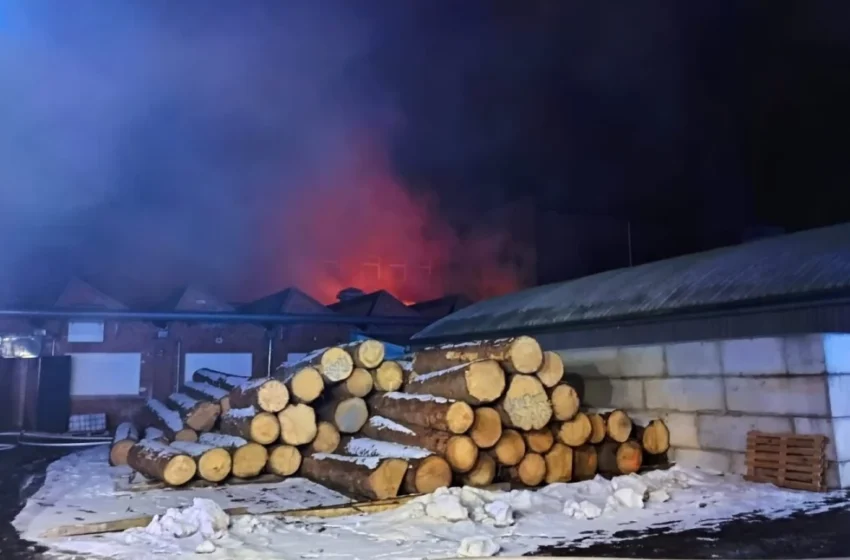  Pożar stolarni w Gryfowie Śląskim. Nieoficjalnie: jedna osoba poszkodowana