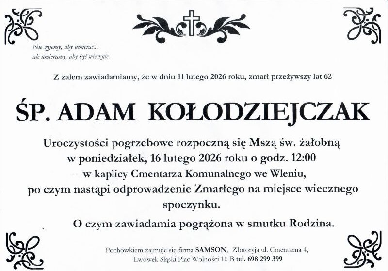  Odszedł Adam Kołodziejczak