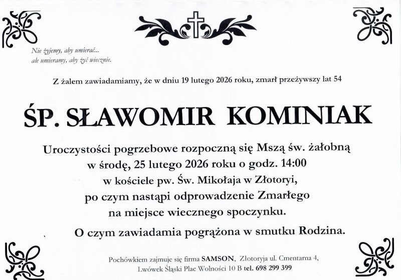 Odszedł Sławomir Kominiak