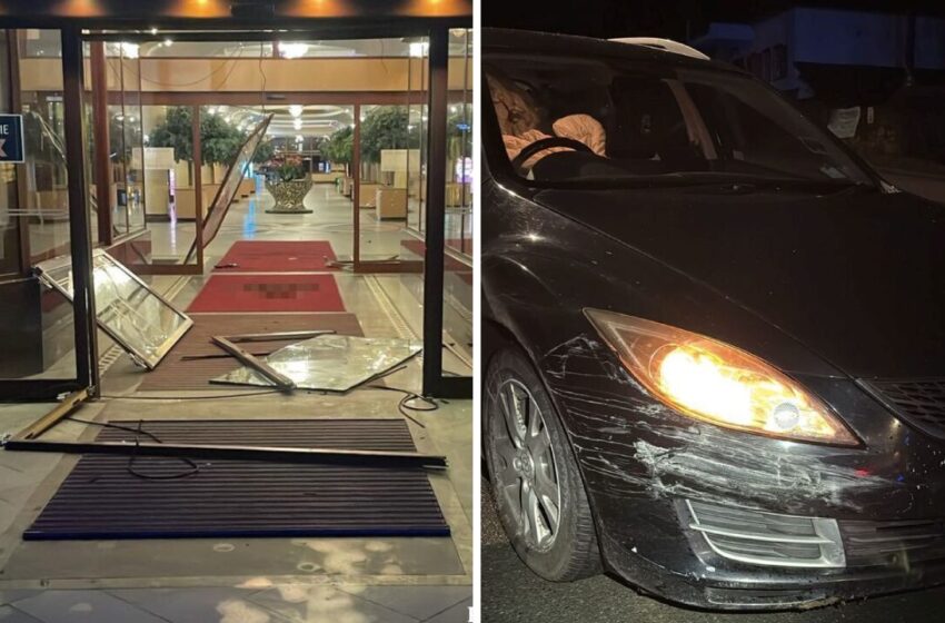  Nie zatrzymał się do kontroli drogowej. Policja podjęła pościg, kierowca wjechał w Hotel Gołębiewski