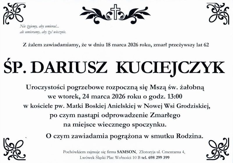  Odszedł Dariusz Kuciejczyk