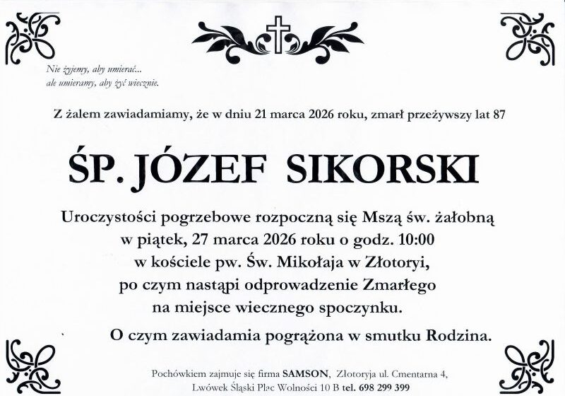  Odszedł Józef Sikorski