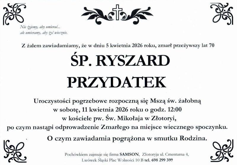  Odszedł Ryszard Przydatek