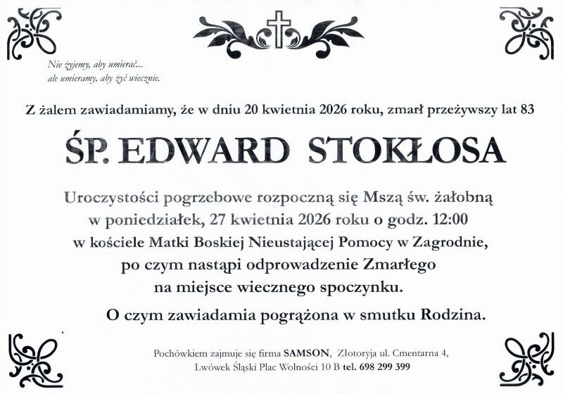 Odszedł Edward Stokłosa