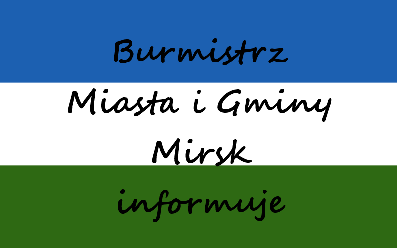  Burmistrz Mirska informuje o utrudnieniach w związku z modernizacją&nbsp;sieci komputerowej
