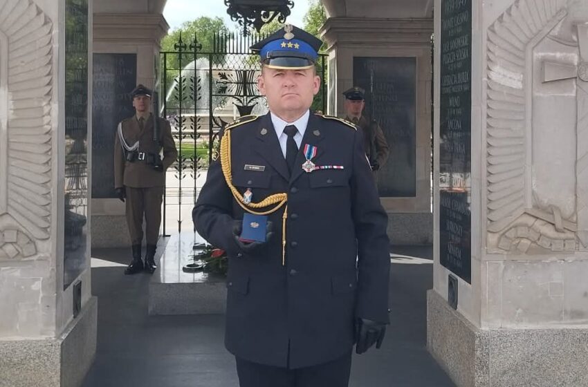 Strażak Robert Sysak z Lwówka Śląskiego doceniony na szczeblu krajowym