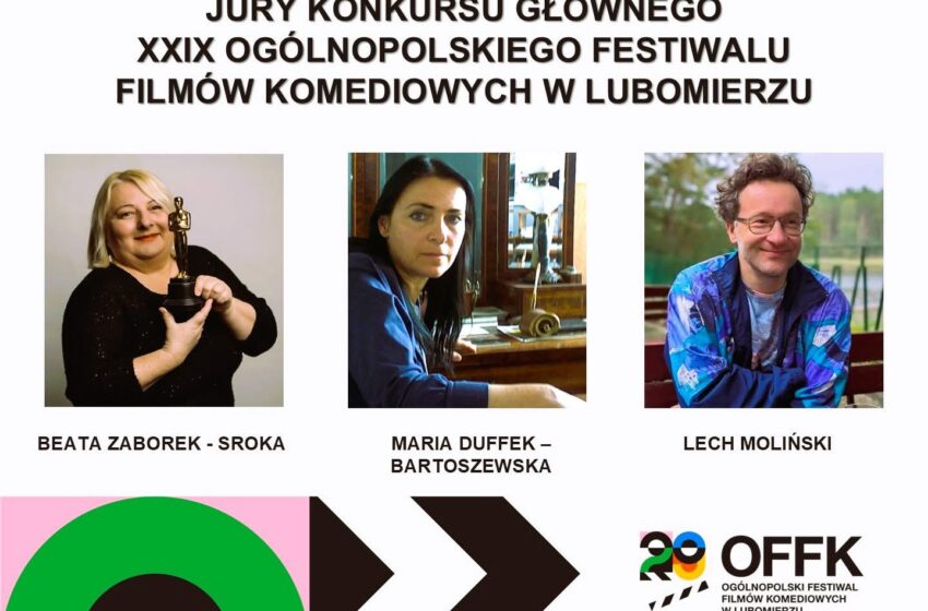 Znamy wszystkich jurorów konkursu głównego XXIX Ogólnopolskiego Festiwalu Filmów Komediowych